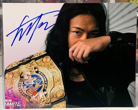 Konosuke Takeshita AEW Signed 8x10 Color Photo (Comes w/COA)