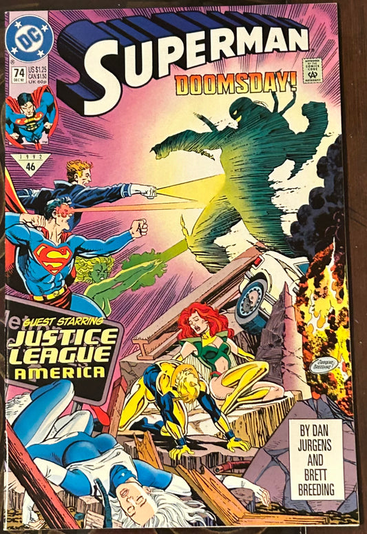 * Superman (Vol 2) #74 (1st Battle Between Superman & Doomsday)