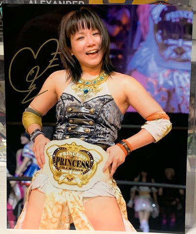 Yuka Sakazaki Signed 8x10 Color Photo AEW TJPW (Comes w/COA)