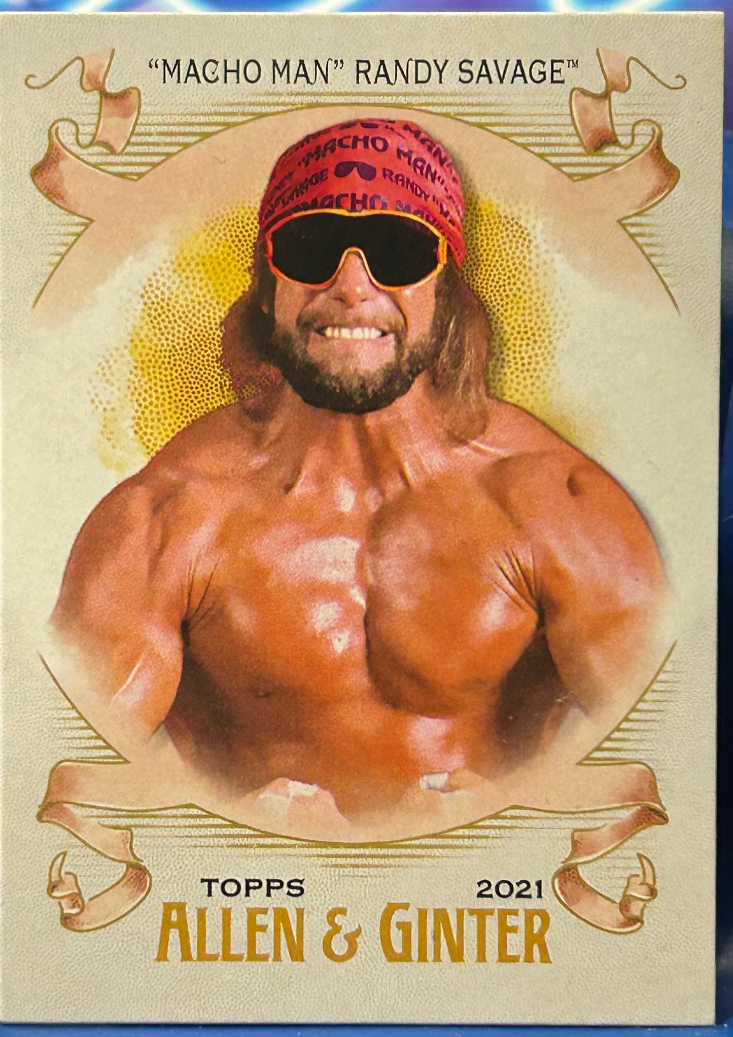 * Macho Man Randy Savage 2021 WWE Topps Heritage “Allen & Ginter” Card