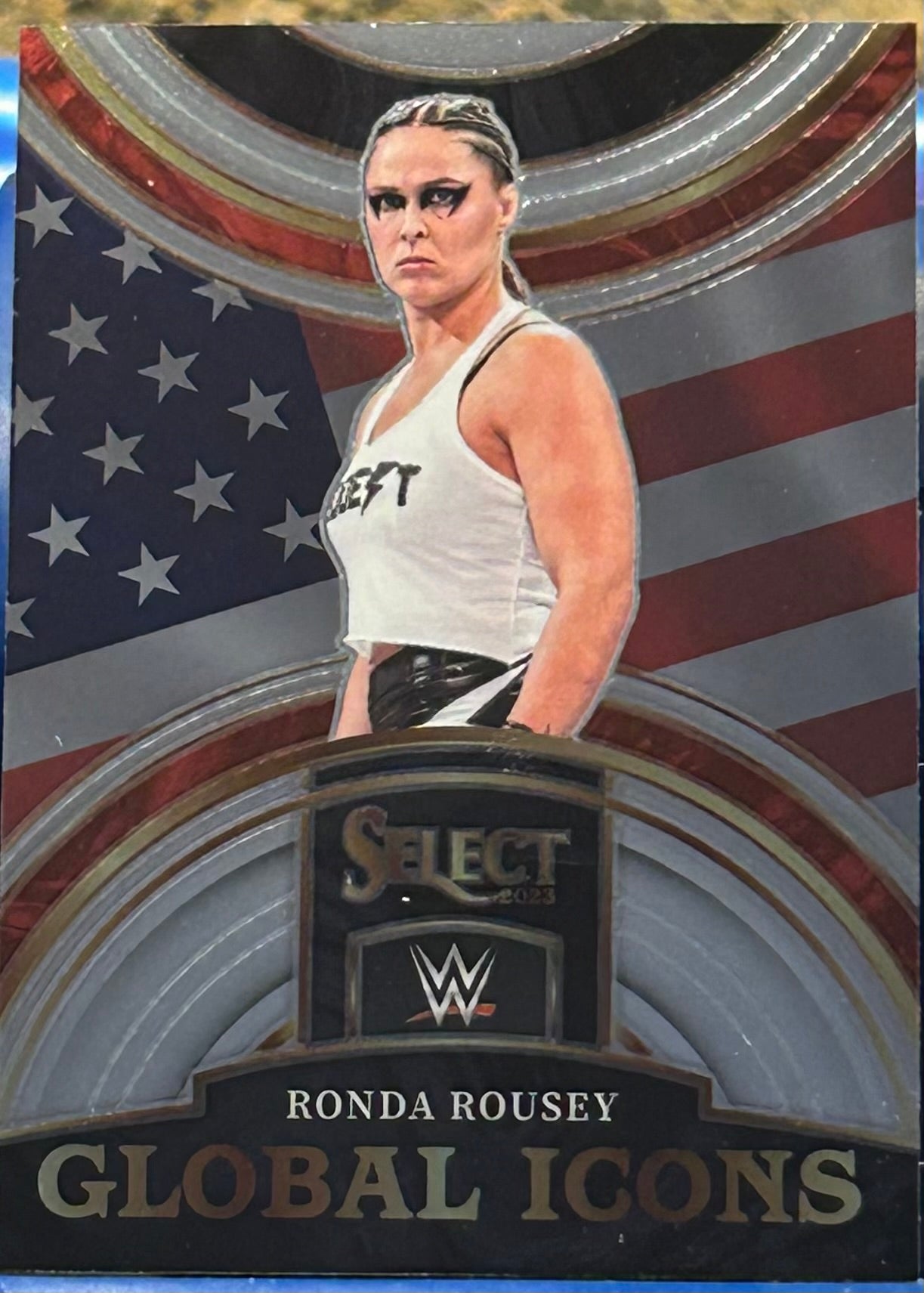 * Ronda Rousey 2023 WWE Panini Select “Global Icons” Card