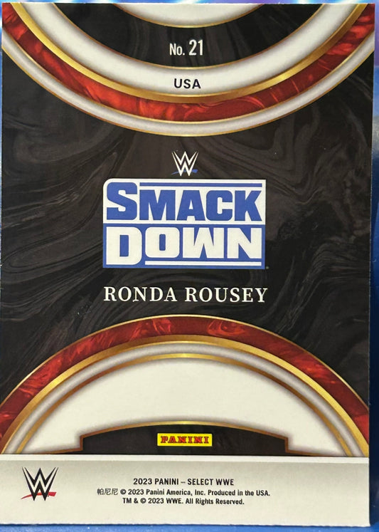 * Ronda Rousey 2023 WWE Panini Select “Global Icons” Card