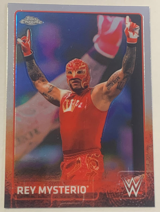 Rey Mysterio 2015 WWE Topps Chrome Card