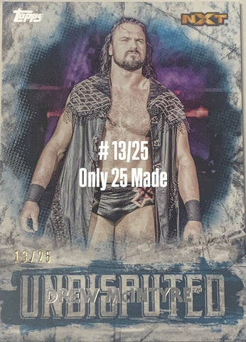 Drew McIntyre 2018 WWE NXT Topps Undisputed Card #13/25 (Only 25 Made)