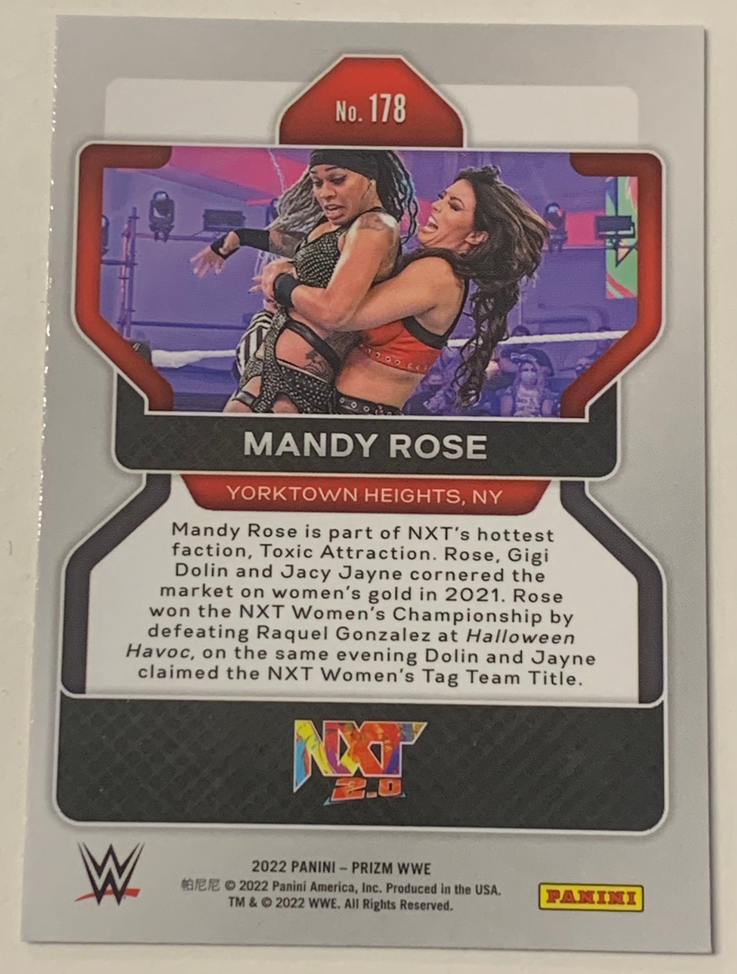 Mandy Rose 2022 WWE Panini Prizm #178