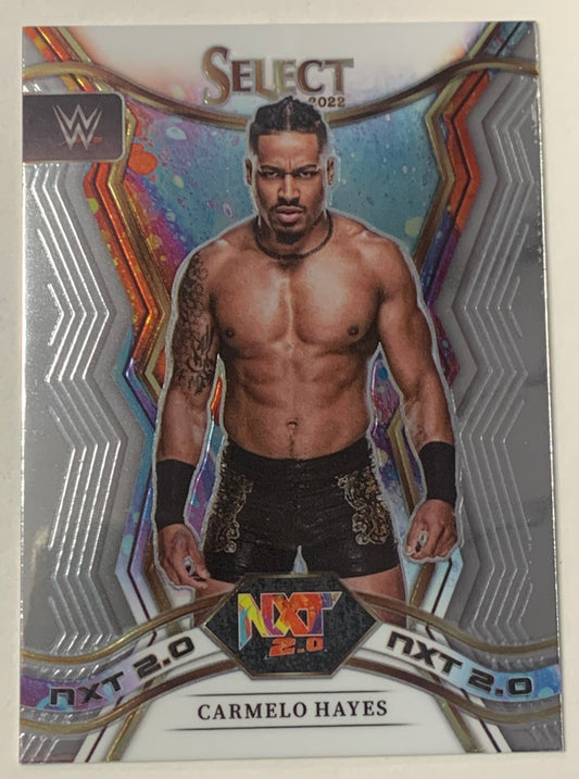 Carmelo Hayes 2022 WWE NXT Panini Select Chrome ROOKIE Card
