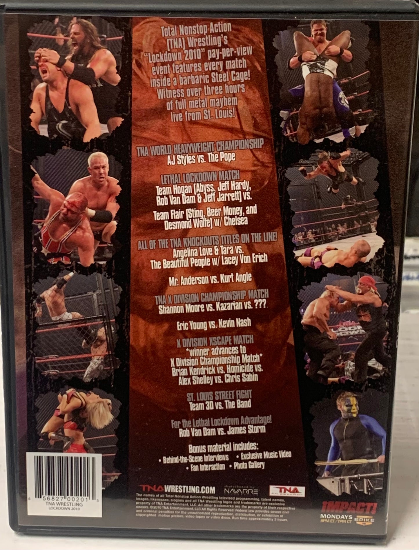 TNA DVD “Lockdown 2010” (AJ Styles, Jeff Hardy, RVD, Sting & so much more)