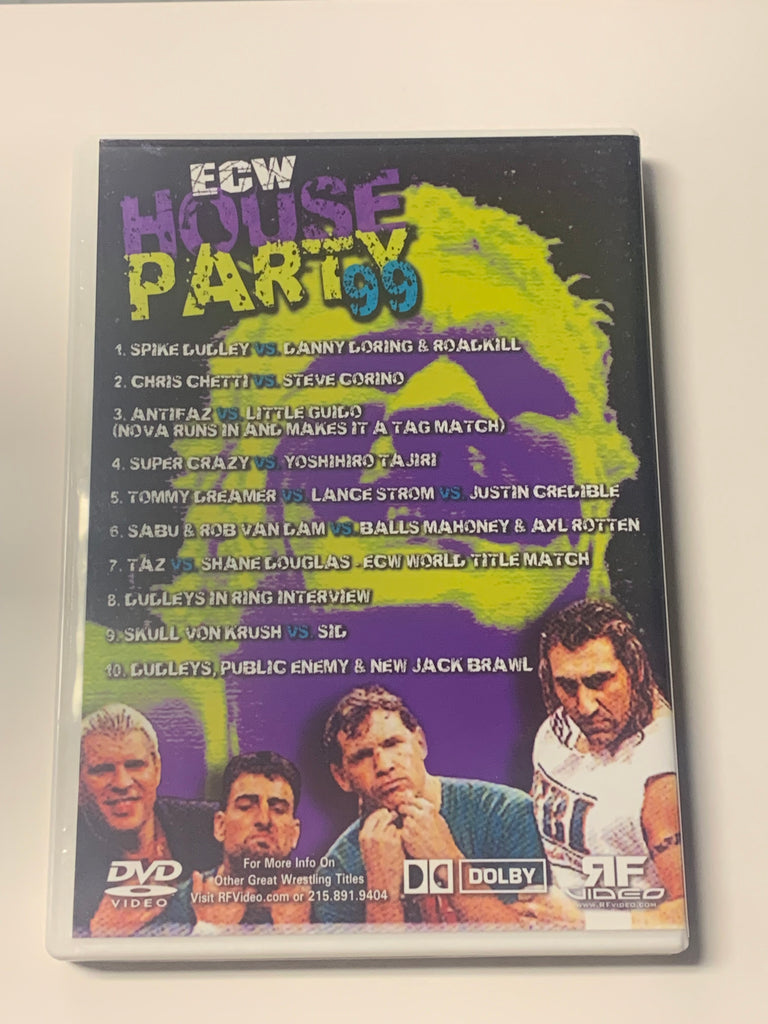 ECW DVD “House Party 1999” DVD Dreamer Taz Dudleys – The Wrestling Universe