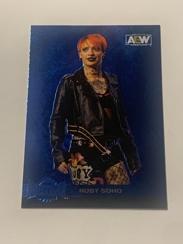 Ruby Soho 2022 AEW Metal Universe Blue SP Parallel Card