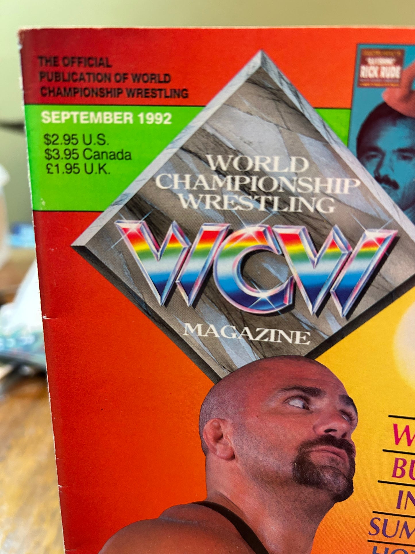 WCW Official Magazine September 1992 (Missy Hyatt Poster Inside)