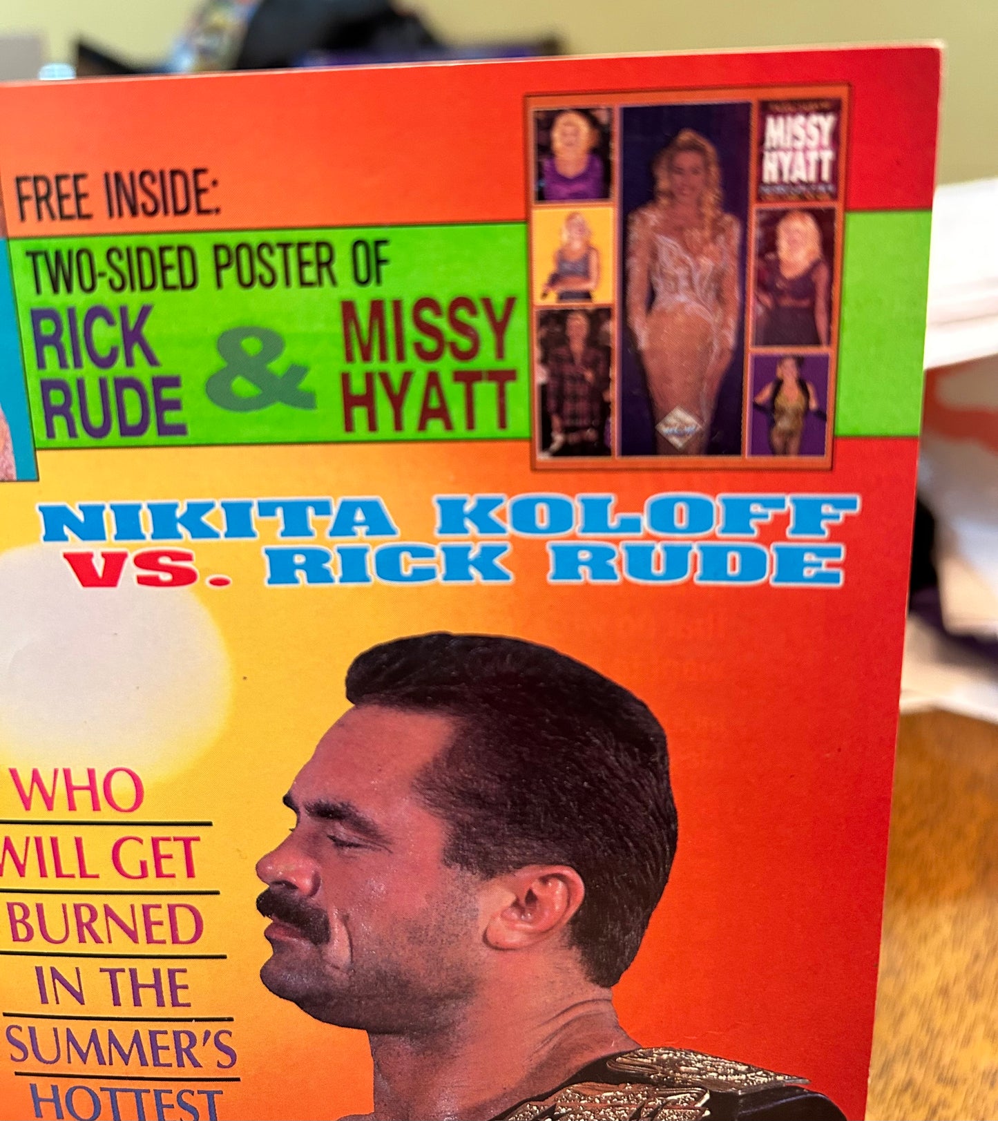 WCW Official Magazine September 1992 (Missy Hyatt Poster Inside)