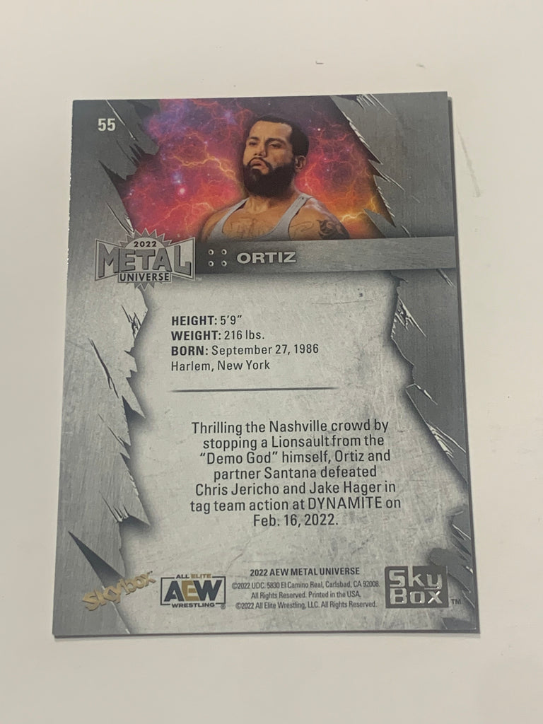Ortiz 2022 AEW Skybox Metal Universe Card The Wrestling Universe
