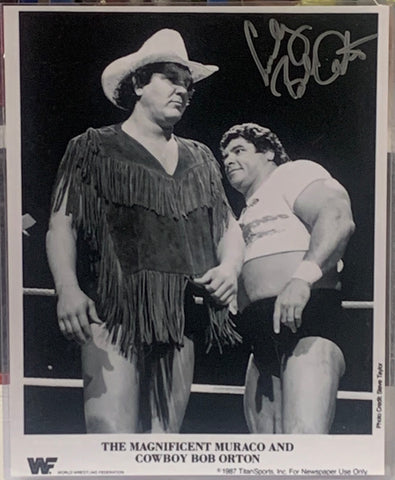 Cowboy Bob Orton Signed 8x10 Classic Photo (Comes w/COA)