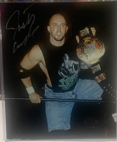 Justin Credible ECW Signed 8x10 Color Photo (Comes w/COA)