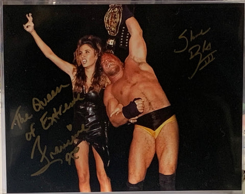 Shane Douglas & Francine Dual Signed 8x10 Color Photo (Comes w/COA)