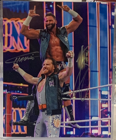 Zack Ryder & Curt Hawkins WWE Dual Signed 8x10 Color Photo (Comes w/COA)