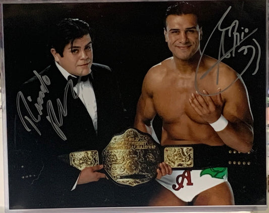 Alberto Del Rio & Ricardo Rodriguez WWE Dual Signed 8x10 Photo (Comes w/COA)