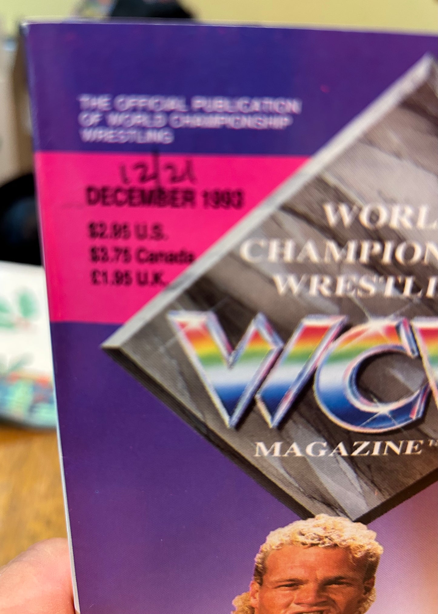 WCW Official Magazine December 1993 (Rick Rude, Sid Vicious, Cactus Jack & much more)