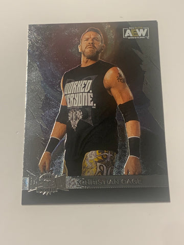 Christian Cage 2022 AEW Skybox Metal Universe Card