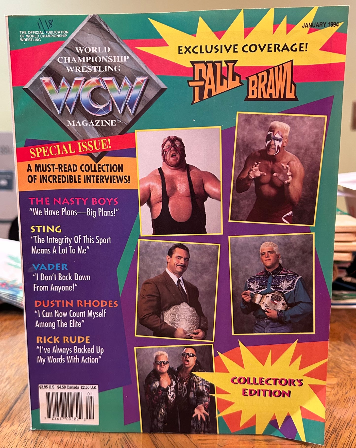 WCW Official Magazine January 1994 (Collector’s Edition Fall Brawl)