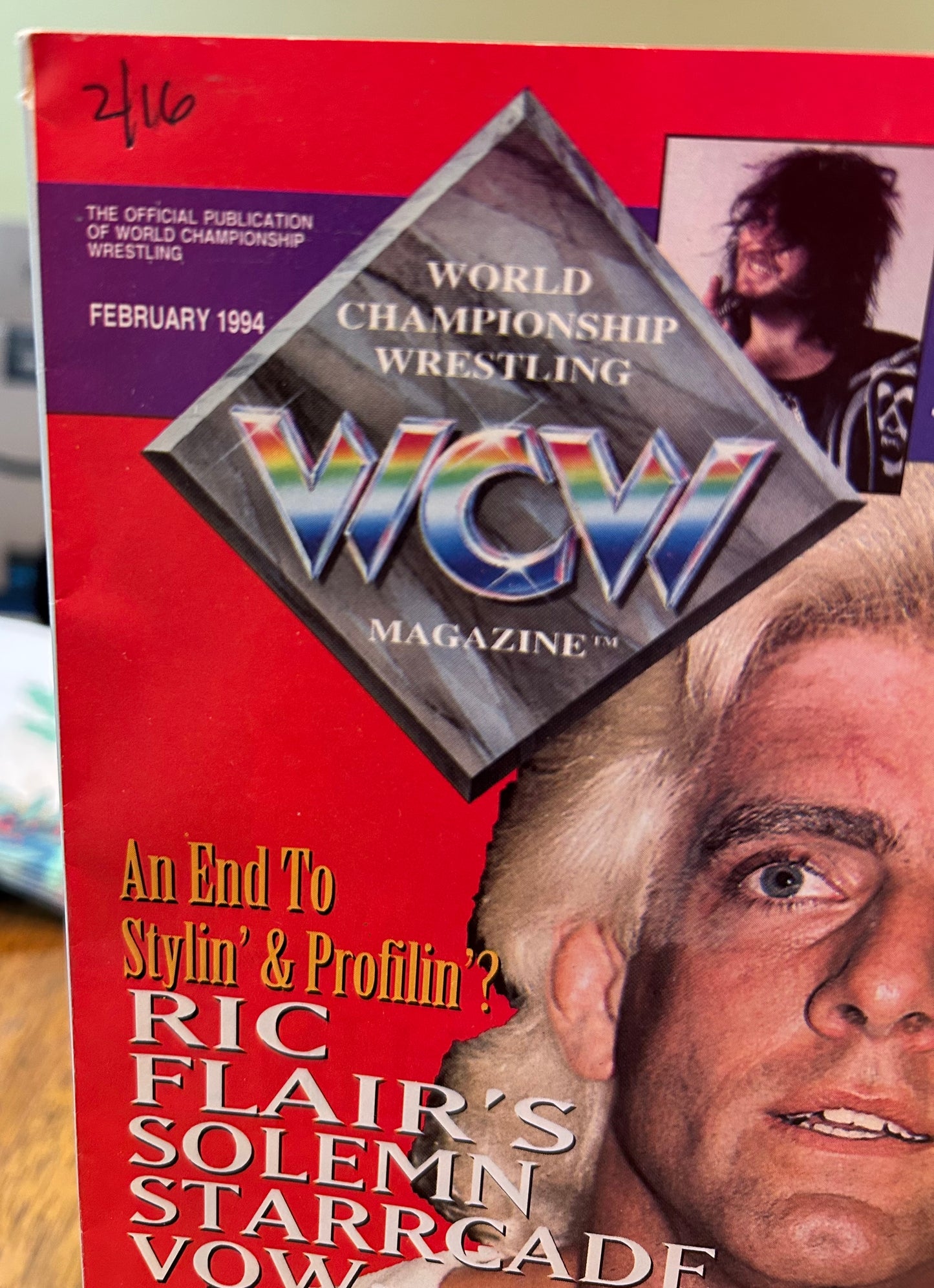WCW Official Magazine February 1994 RIC FLAIR