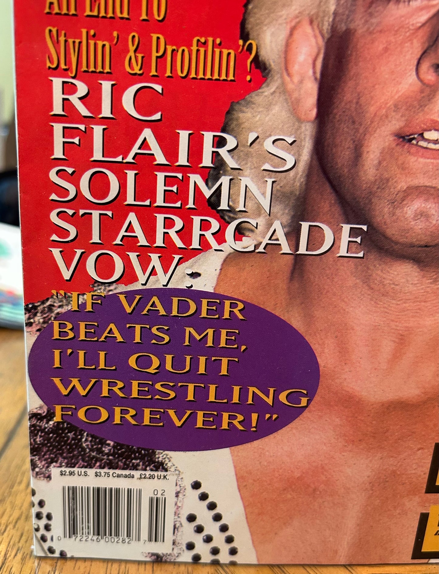 WCW Official Magazine February 1994 RIC FLAIR