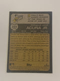 Ronald Acuna jr 2022 Topps Heritage Card 40 HR, 70 SB