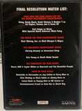 TNA DVD “Final Resolution 2009” (Sting, Nash, AJ Styles, Samoa Joe & so much more)