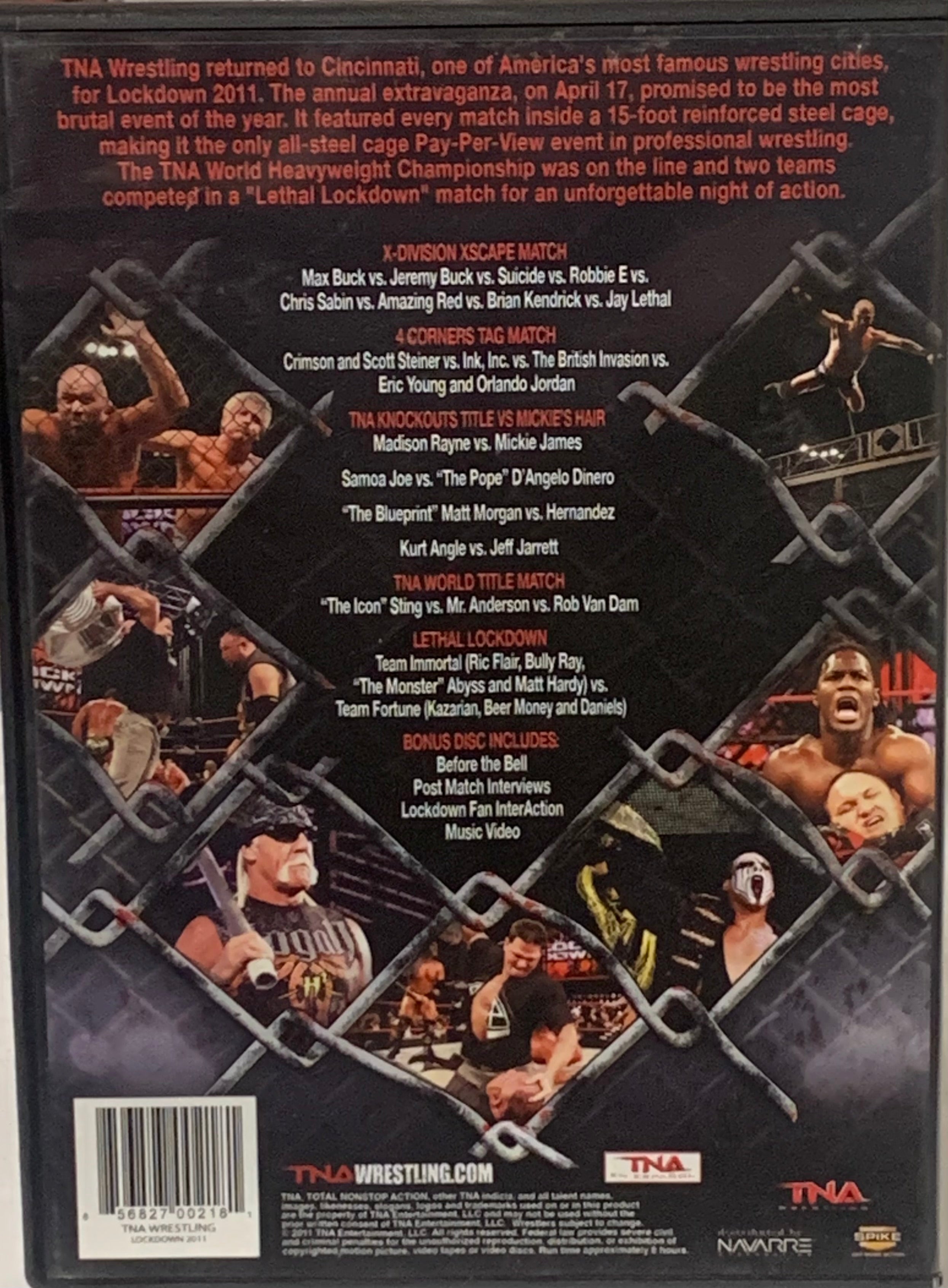 TNA DVD “Lock Down 2011” 2-Disc Set (Amazing Red, Young Bucks, Jay TNA DVD “Lock Down 2011” 2-Disc Set (Amazing Red, Young Bucks, Jay