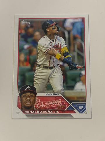 Ronald Acuna jr 2023 Topps Baseball Card 40 HR, 70 SB