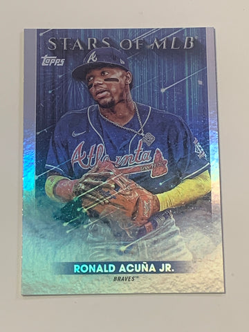 Ronald Acuna jr 2022 Topps “Stars of MLB” Baseball Card