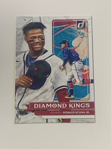Ronald Acuna jr 2022 Donruss Diamond Kings Baseball Card