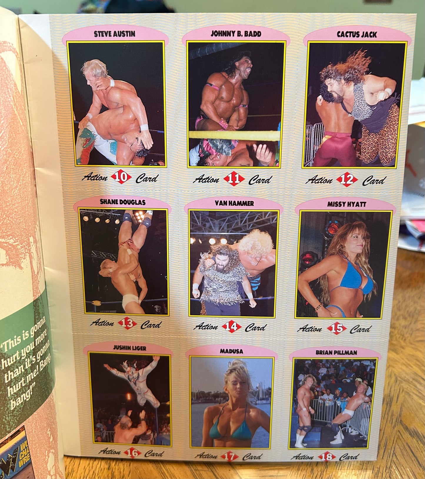 WCW Official Magazine Vol. 1,#3 (Collector’s Cards Inside, Cactus Jack Rookie Card)