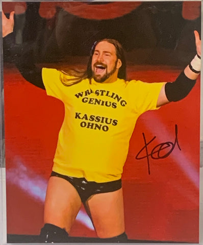 Kassius Ohno aka Chris Hero Signed 8x10 Color Photo (Comes w/COA)