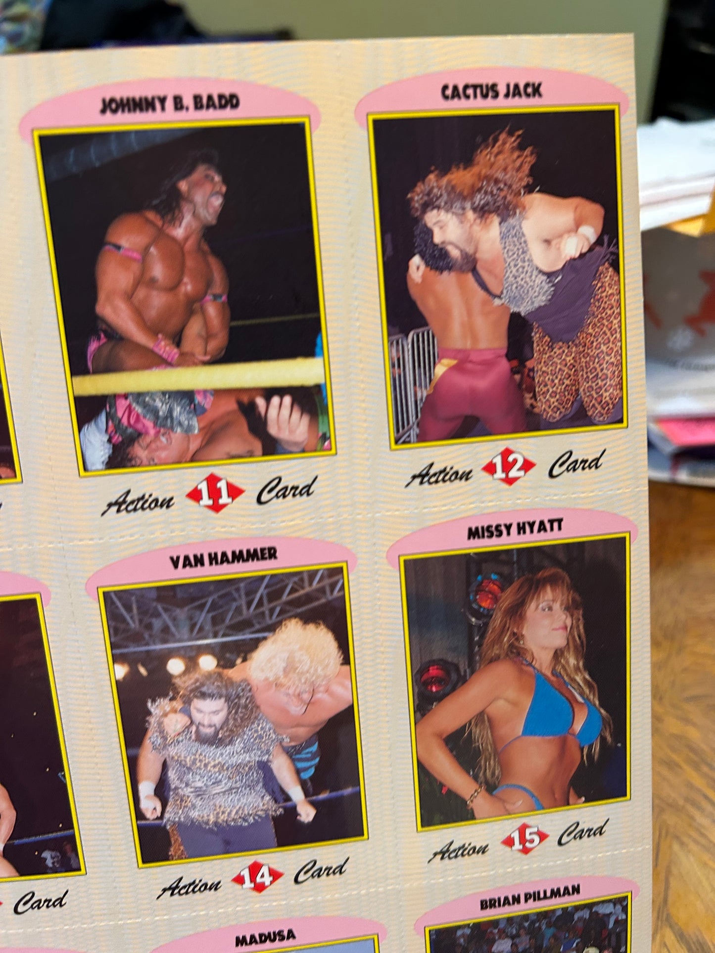 WCW Official Magazine Vol. 1,#3 (Collector’s Cards Inside, Cactus Jack Rookie Card)