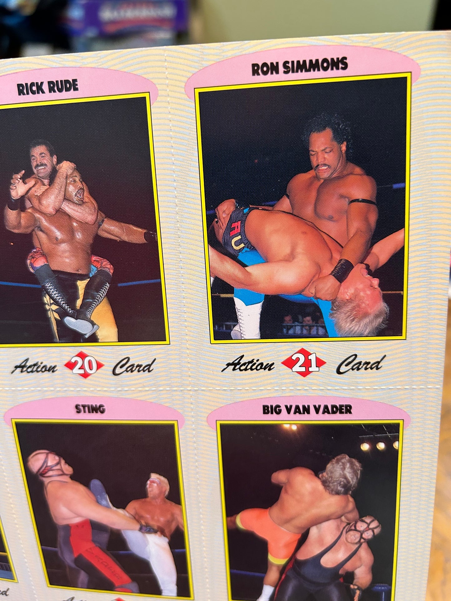 WCW Official Magazine Vol. 1,#3 (Collector’s Cards Inside, Cactus Jack Rookie Card)
