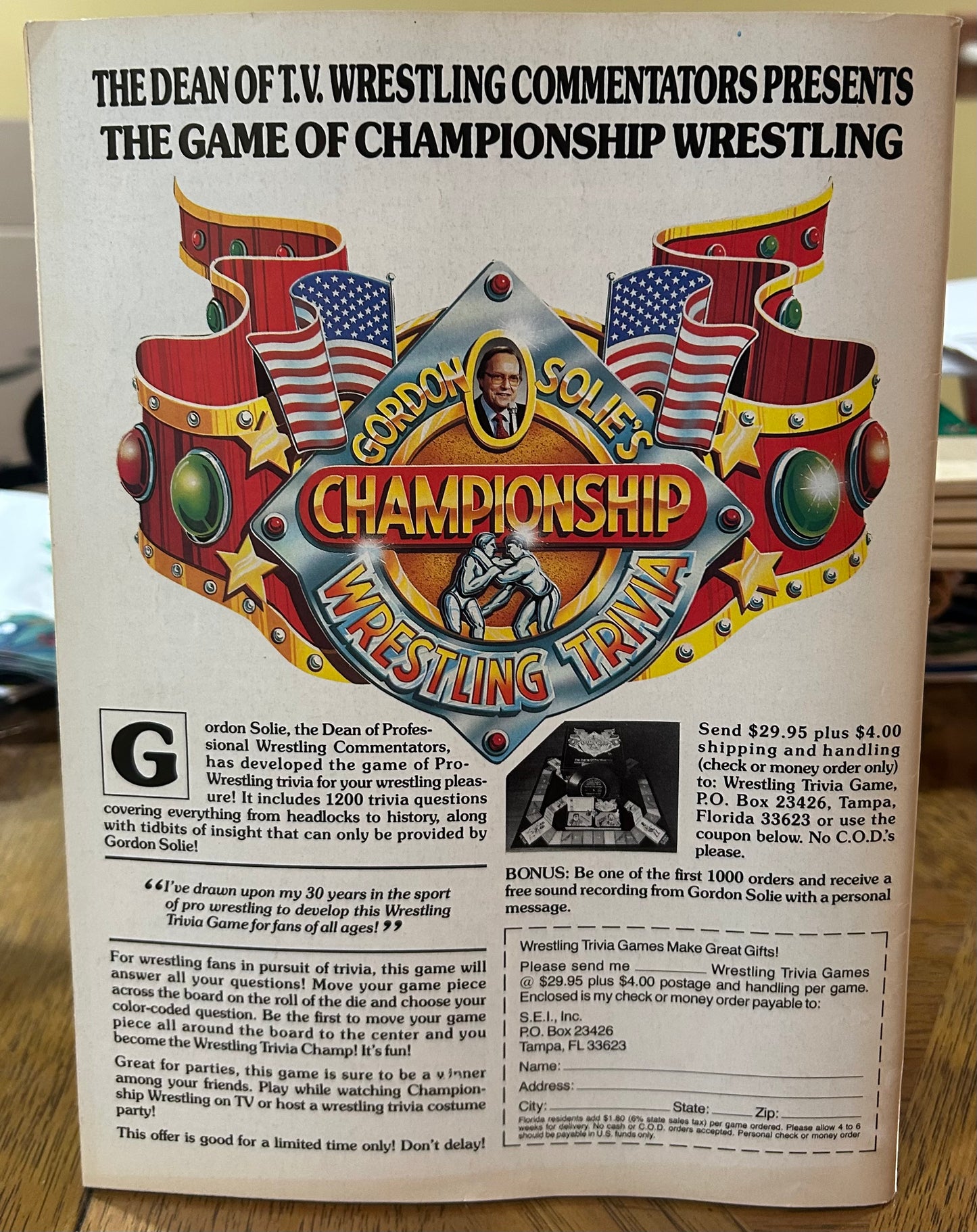 PWI Pro Wrestling Illustrated Magazine May 1988 (Full Color Poster of Sting Inside)