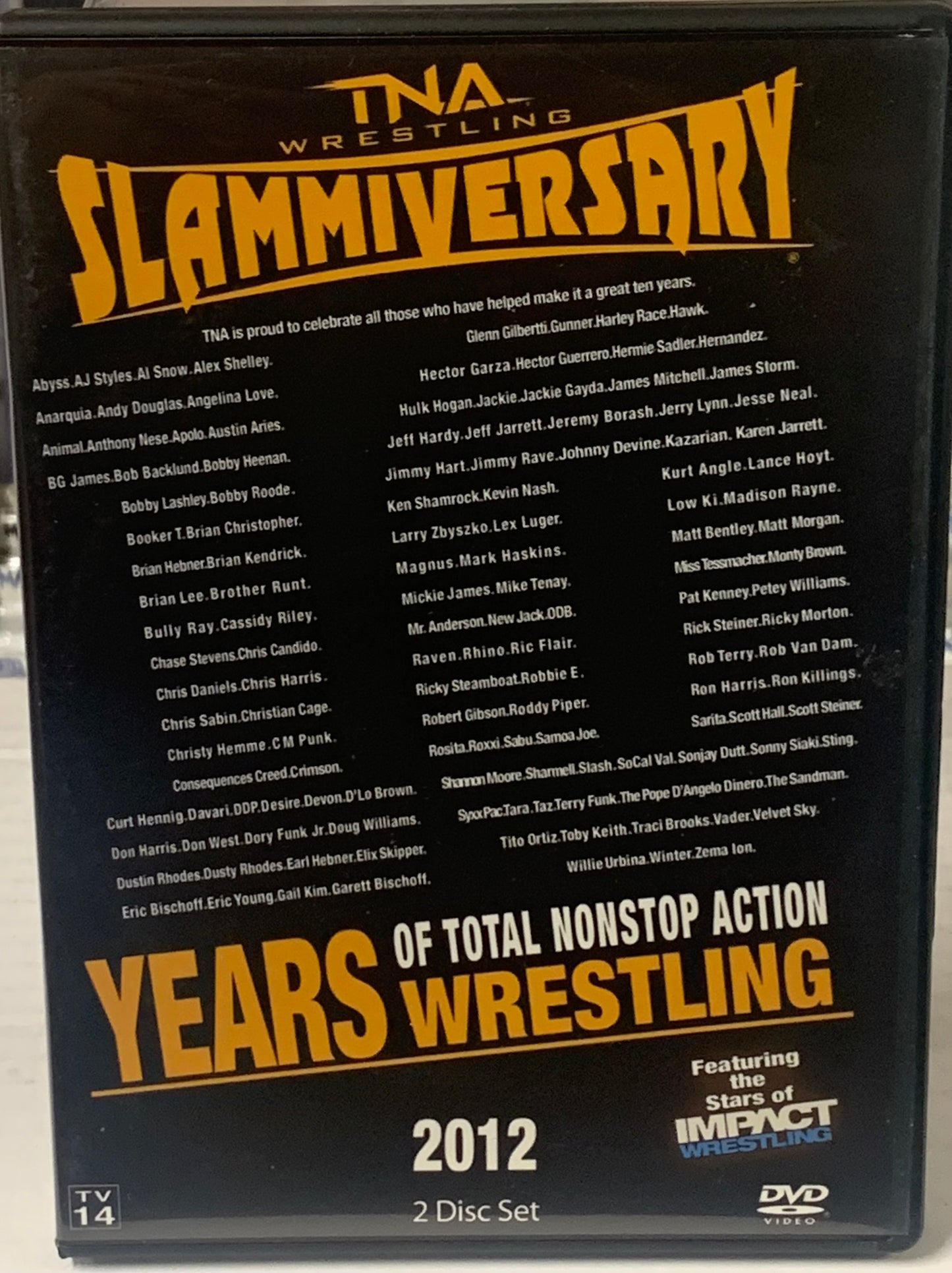 TNA DVD “Slammiversary 2012” (2-Disc Set) (Samoa Joe, Aries, RVD, Jeff Hardy & so much more)