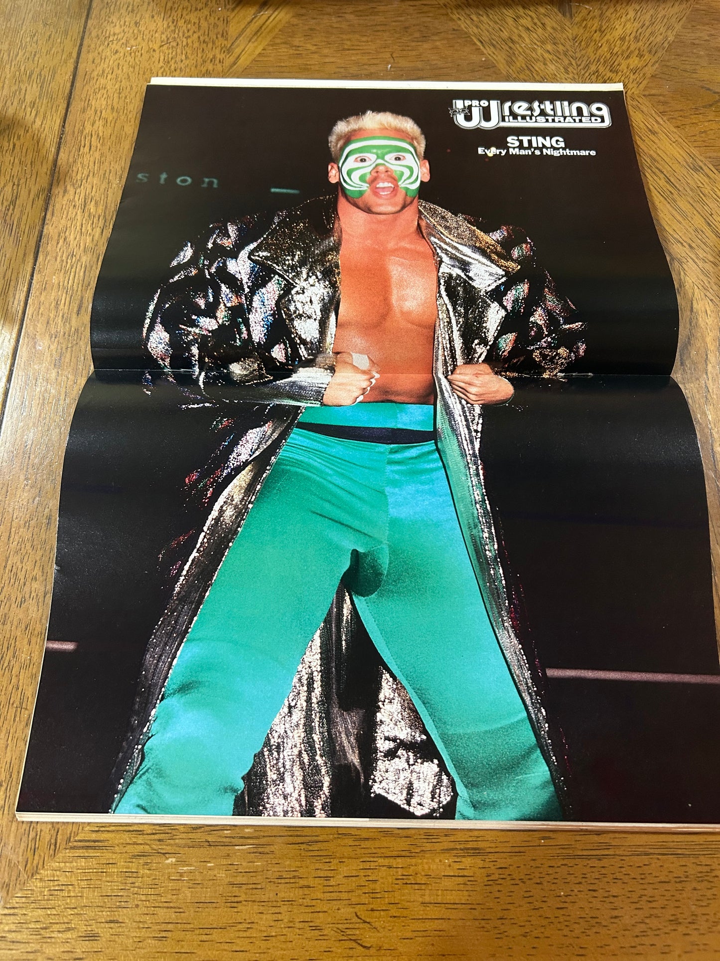 PWI Pro Wrestling Illustrated Magazine May 1988 (Full Color Poster of Sting Inside)