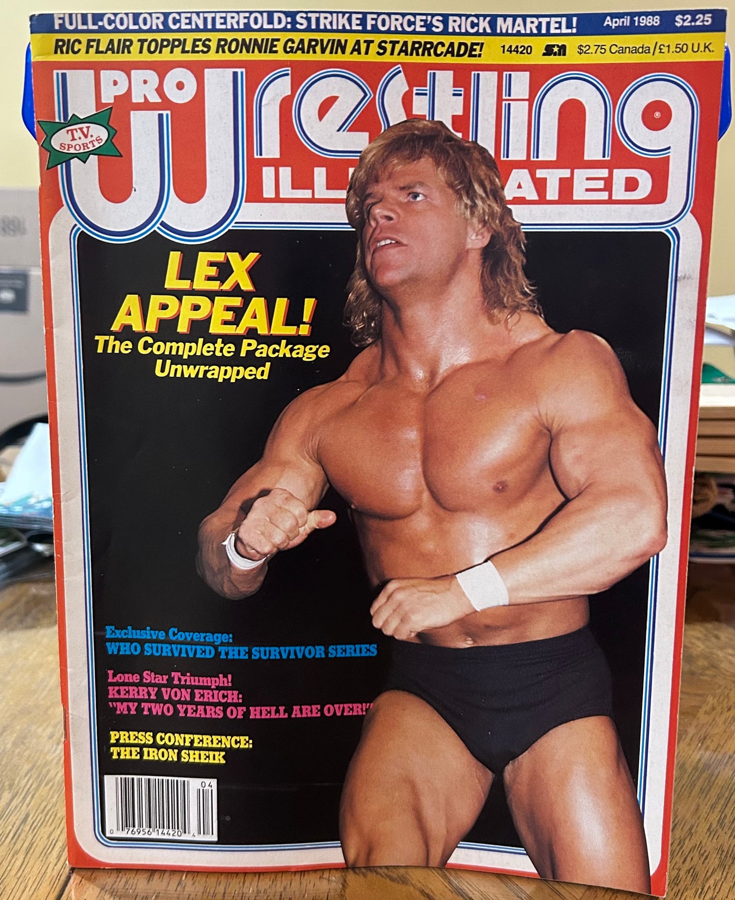 PWI Pro Wrestling Illustrated Magazine April 1988 (Rick Martel Full Color Poster Inside)