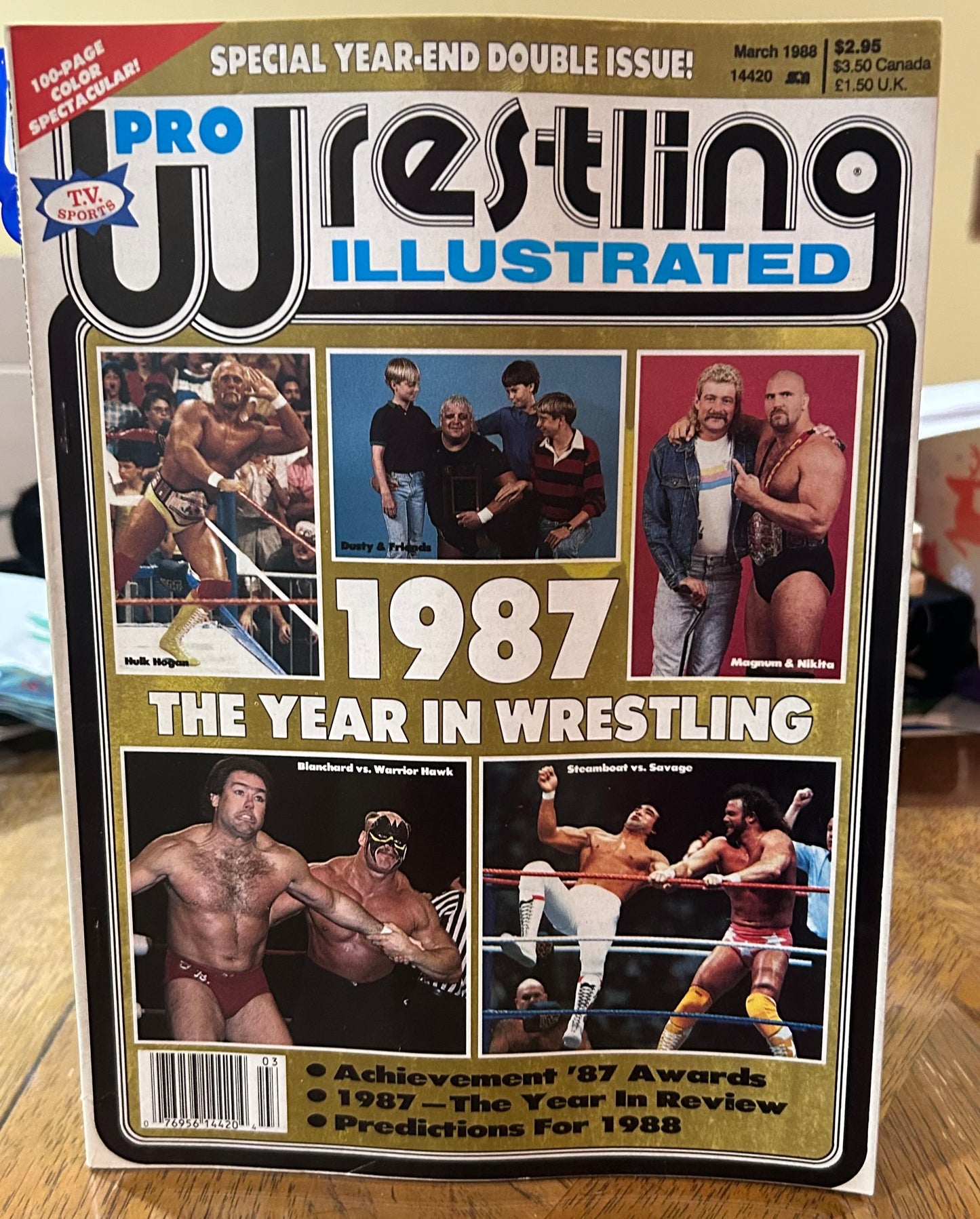 PWI Pro Wrestling Illustrated Magazine March 1988 (Special Year End Double Issue)