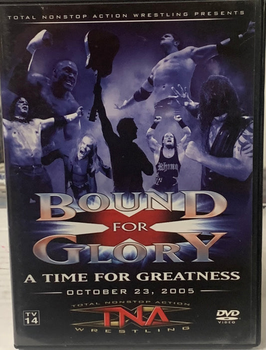 TNA DVD “Bound For Glory 2005, A Time For Greatness” (Jarrett, Rhino, AJ Styles, Jeff Hardy & so much more)