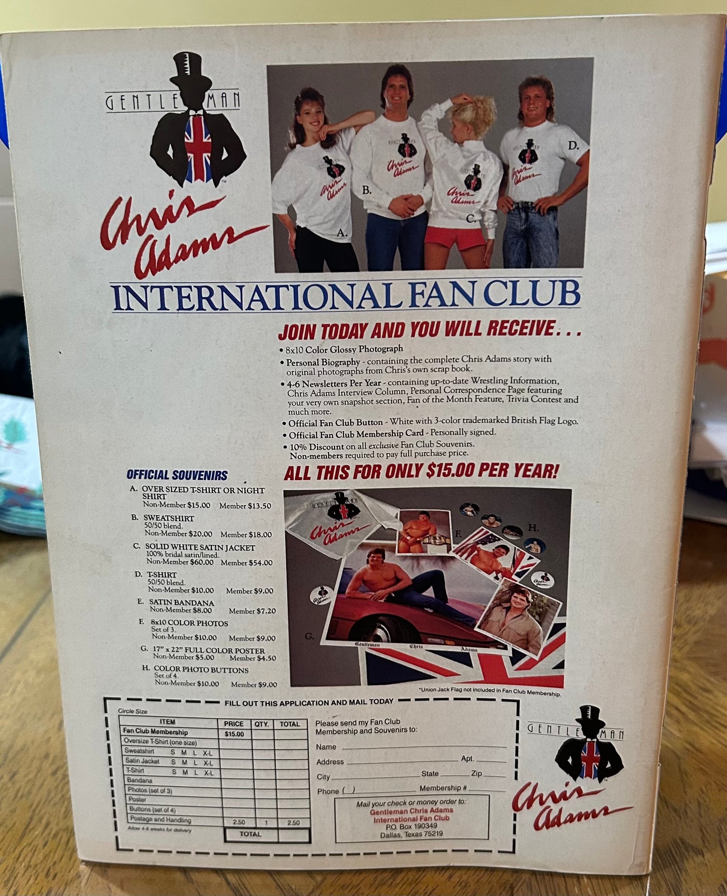 PWI Pro Wrestling Illustrated Magazine January 1988 (Road Warriors Full Color Poster)