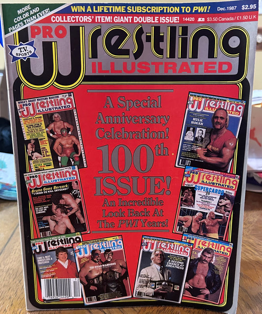 PWI Pro Wrestling Illustrated Magazine December 1987 (Special Anniversary 100th Issue)