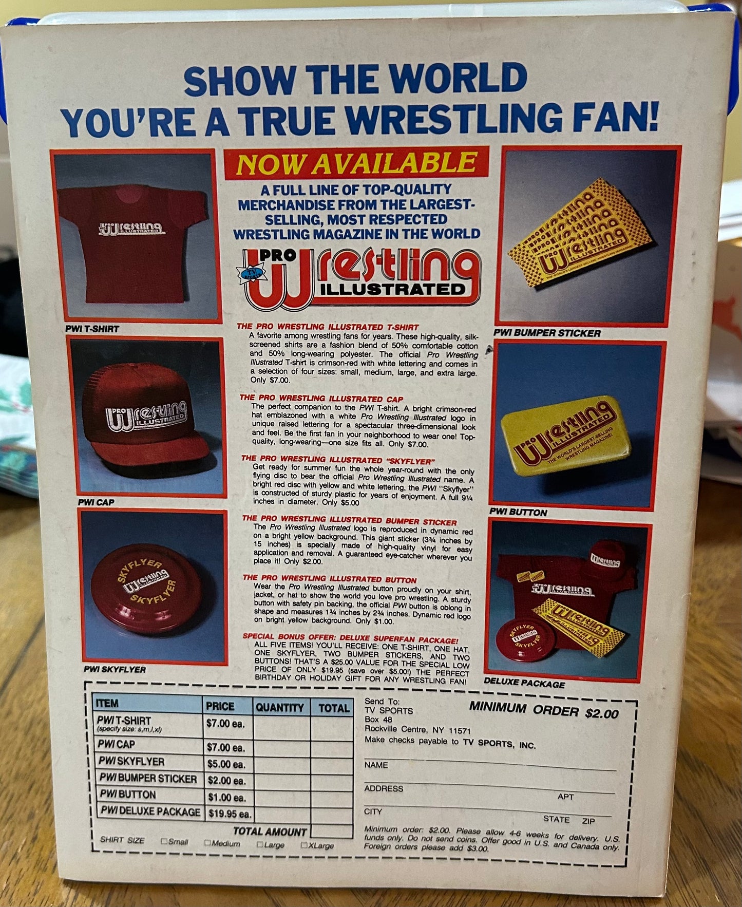 PWI Pro Wrestling Illustrated Magazine December 1987 (Special Anniversary 100th Issue)