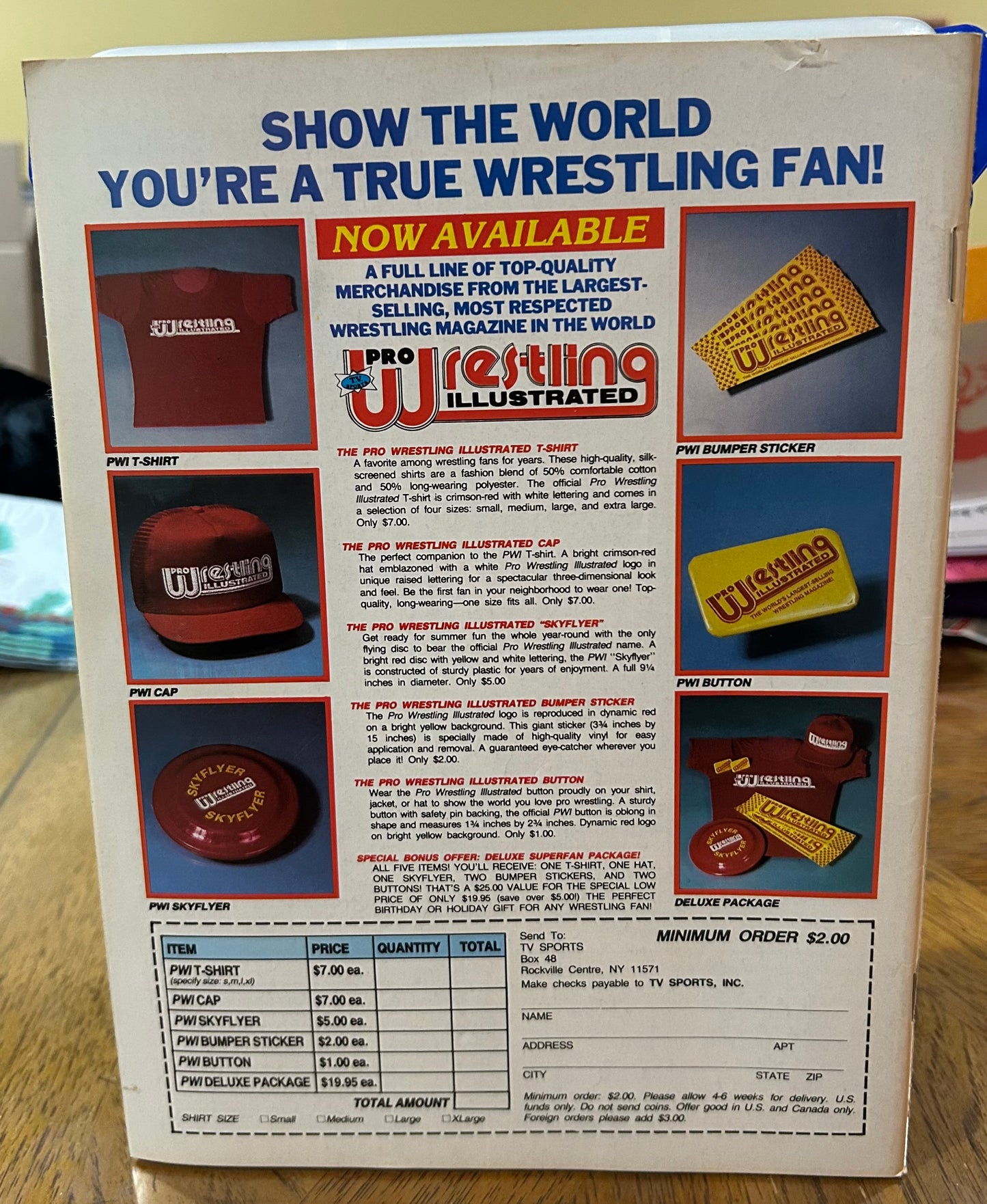 PWI Pro Wrestling Illustrated Magazine June 1988 (Tully Blanchard Full Color Poster Inside)