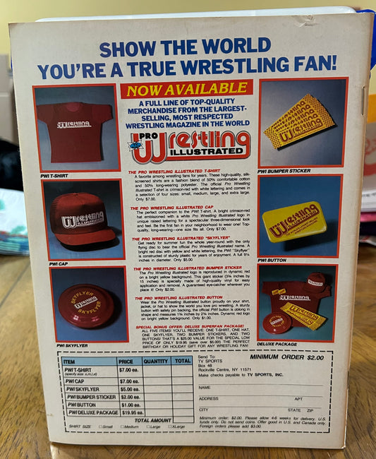 PWI Pro Wrestling Illustrated Magazine June 1988 (Tully Blanchard Color Poster)