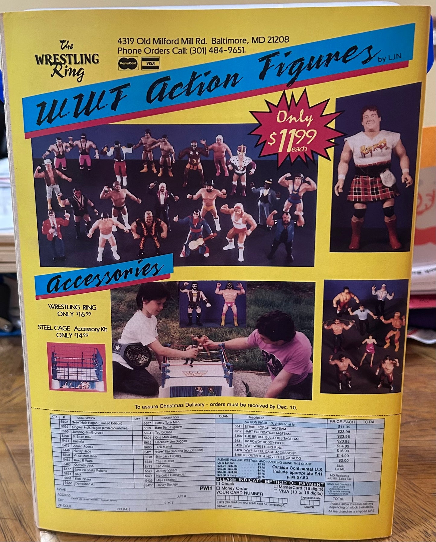 PWI Pro Wrestling Illustrated Magazine Jan. 1989 (Barry Windham Full Color Pister Inside)