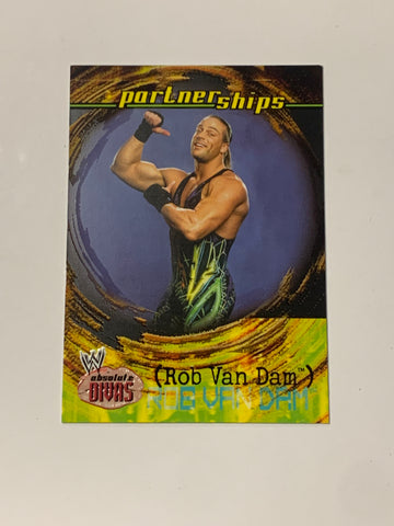 Rob Van Dam RVD 2002 WWE Fleer “Partnerships” Insert Card