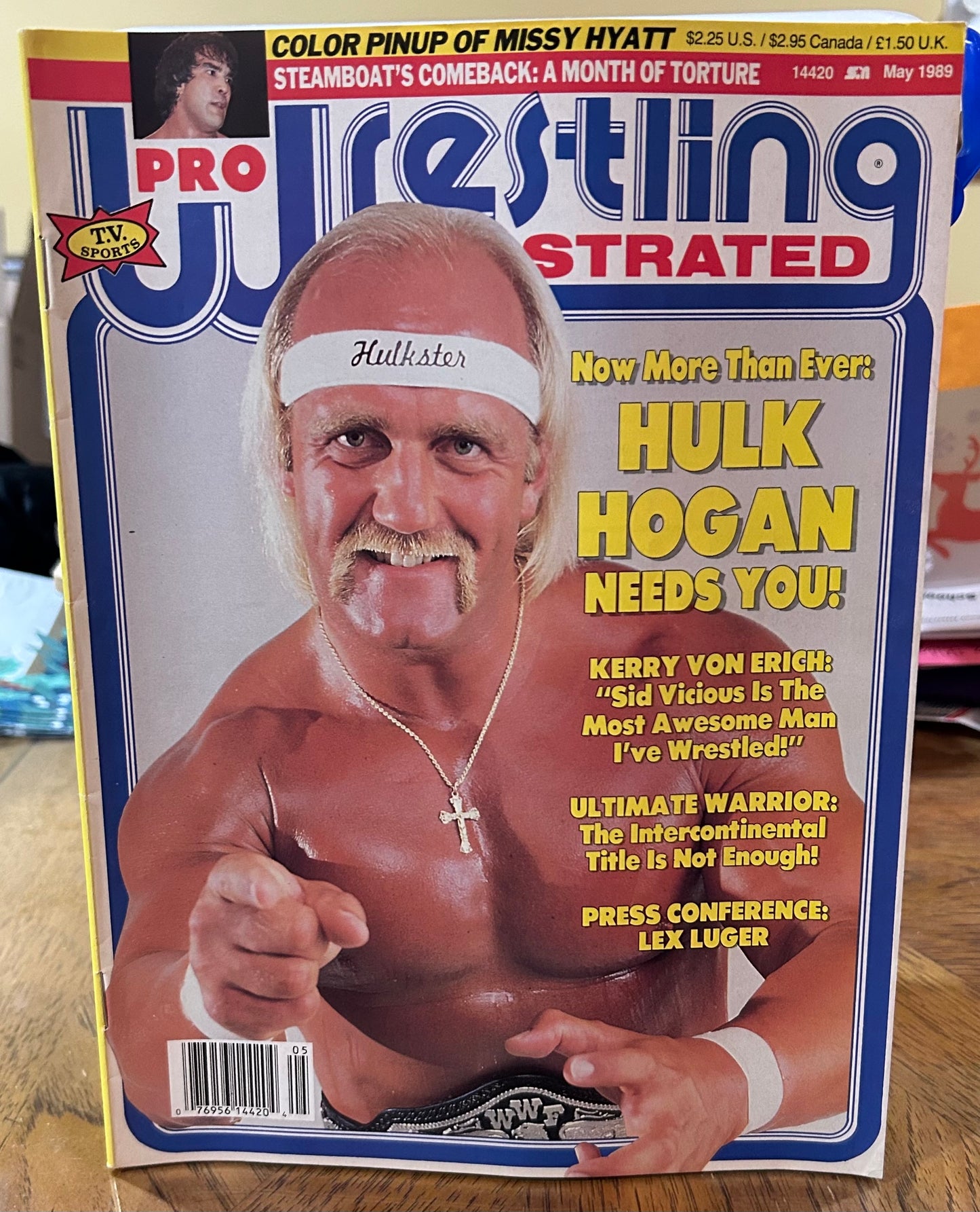 PWI Pro Wrestling Illustrated Magazine May 1989 (Missy Hyatt Full Color Poster Inside)